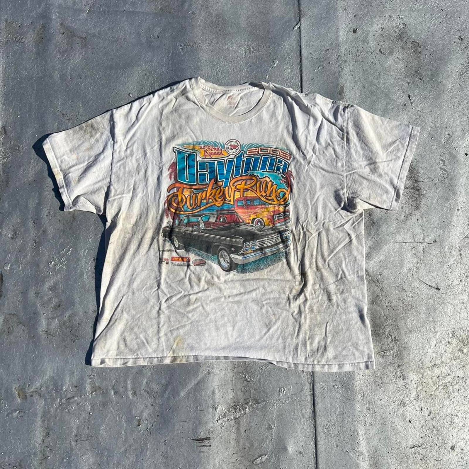 Y2k 2006 Heavily Distressed Daytona Tshirt